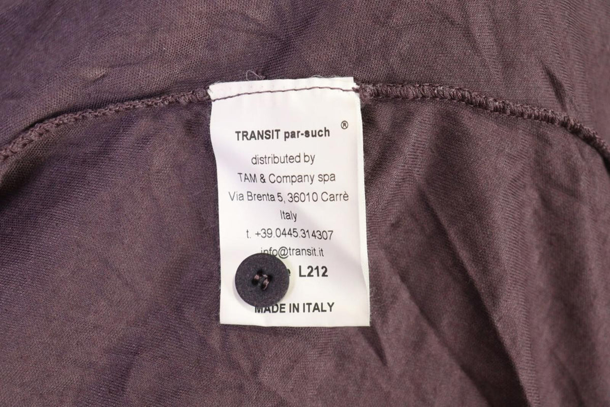 TRANSIT PAR SUCH Brown Button Back Long Sleeve Shirt Tunic – Size 2
