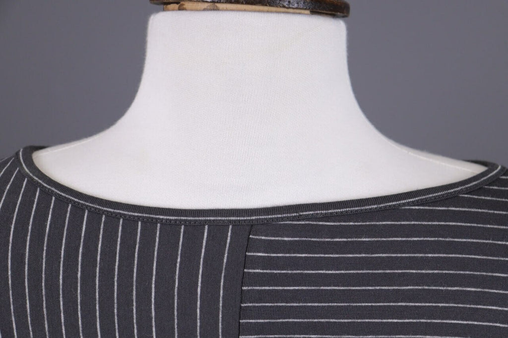 Oska Brown Striped Relaxed Lagenlook Tunic Dress – Size 2