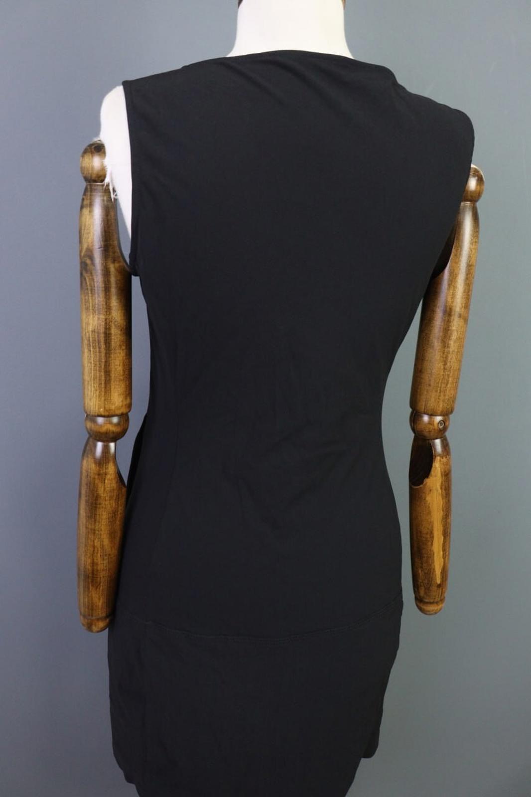 MARITHE FRANCOIS GIRBAUD Gray V-Neck Bodycon Dress – Size I 44 US 29