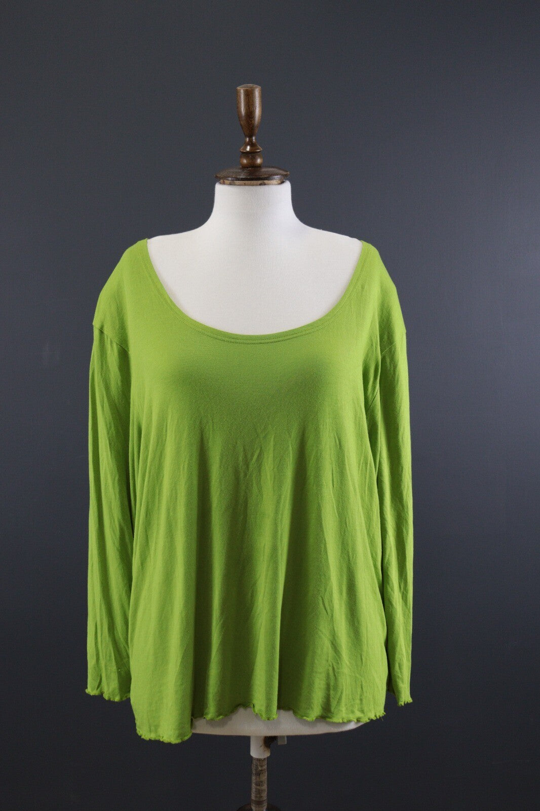Gudrun Sjoden Green Boat Beck Long Sleeve Pullover Blouse – Size XXL