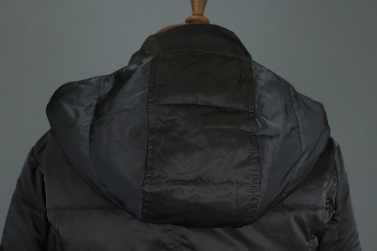 MARELLA Sport Warm Me Up Black Hooded Long Sleeve Full Zip Puffer Jacket – Size 36
