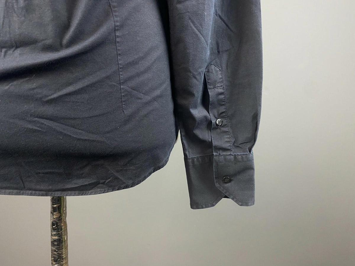 VALENTINO ROMA Black Slim Fit Long Sleeve Blouse Shirt – Size 16 / 41