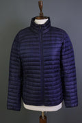 KJUS Blue Classic Fit Mock Neck Long Sleeve Full Zip Puffer Jacket – Size 40 / L