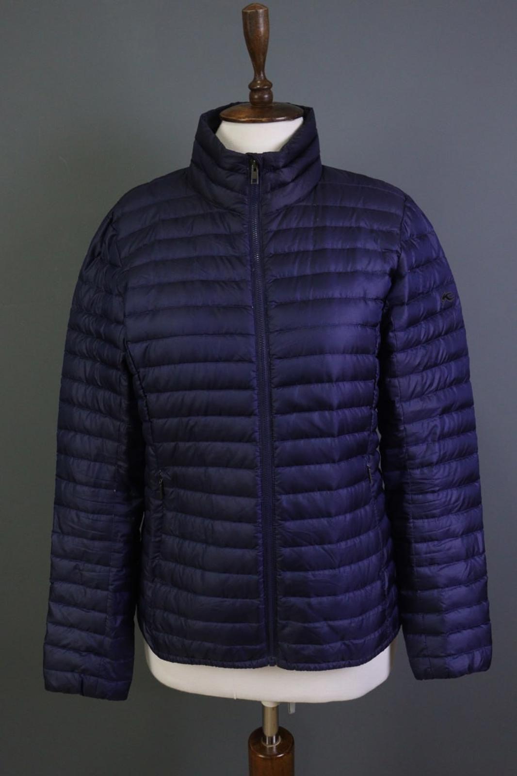 KJUS Blue Classic Fit Mock Neck Long Sleeve Full Zip Puffer Jacket – Size 40 / L