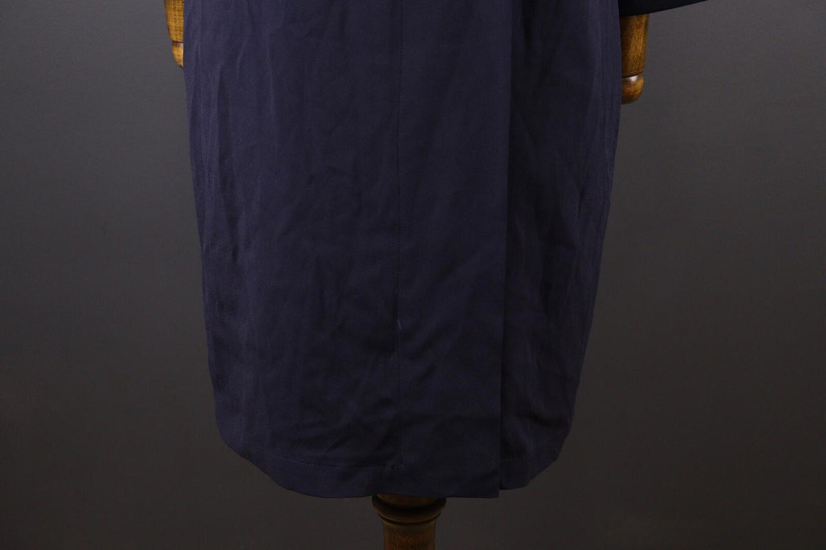 LAUREL by ESCADA Blue Long Sleeve Relaxed Blouson Midi Dress – Size USA 8