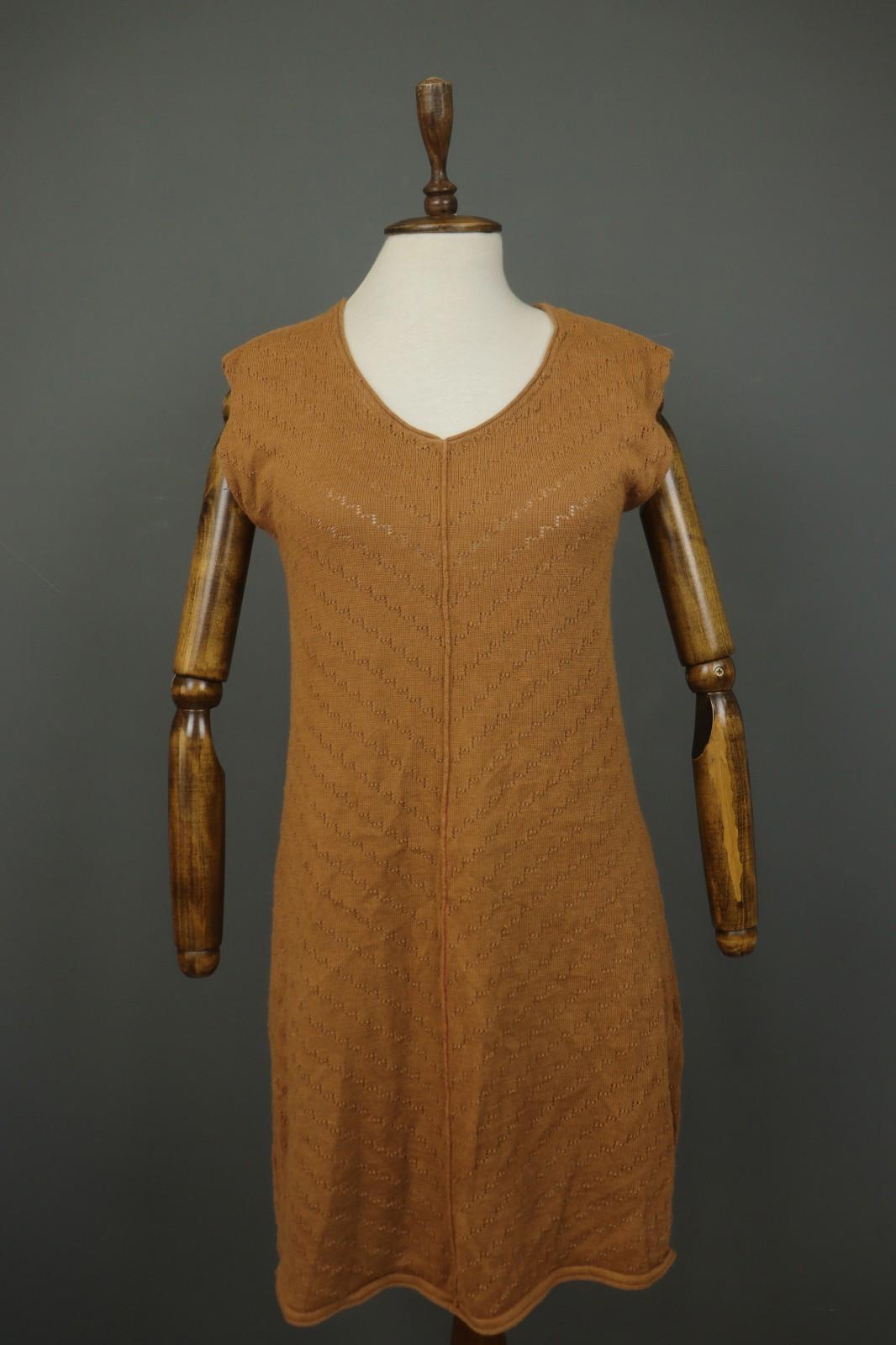 GUDRUN SJODEN Yellow Black Geometric Print Cotton Button-Up Shirt Dress – Size XL
