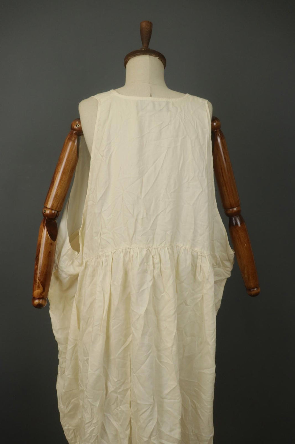 Barbara Lang Cotton Crew Neck Sleeveless Knee Length Pullover Tank Dress Sz L/XL