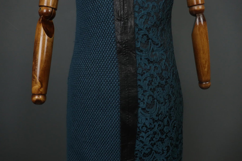 SAVE THE QUEEN Multicolor Sleeveless Round Neck Back Zip Midi Shift Dress Sz XL