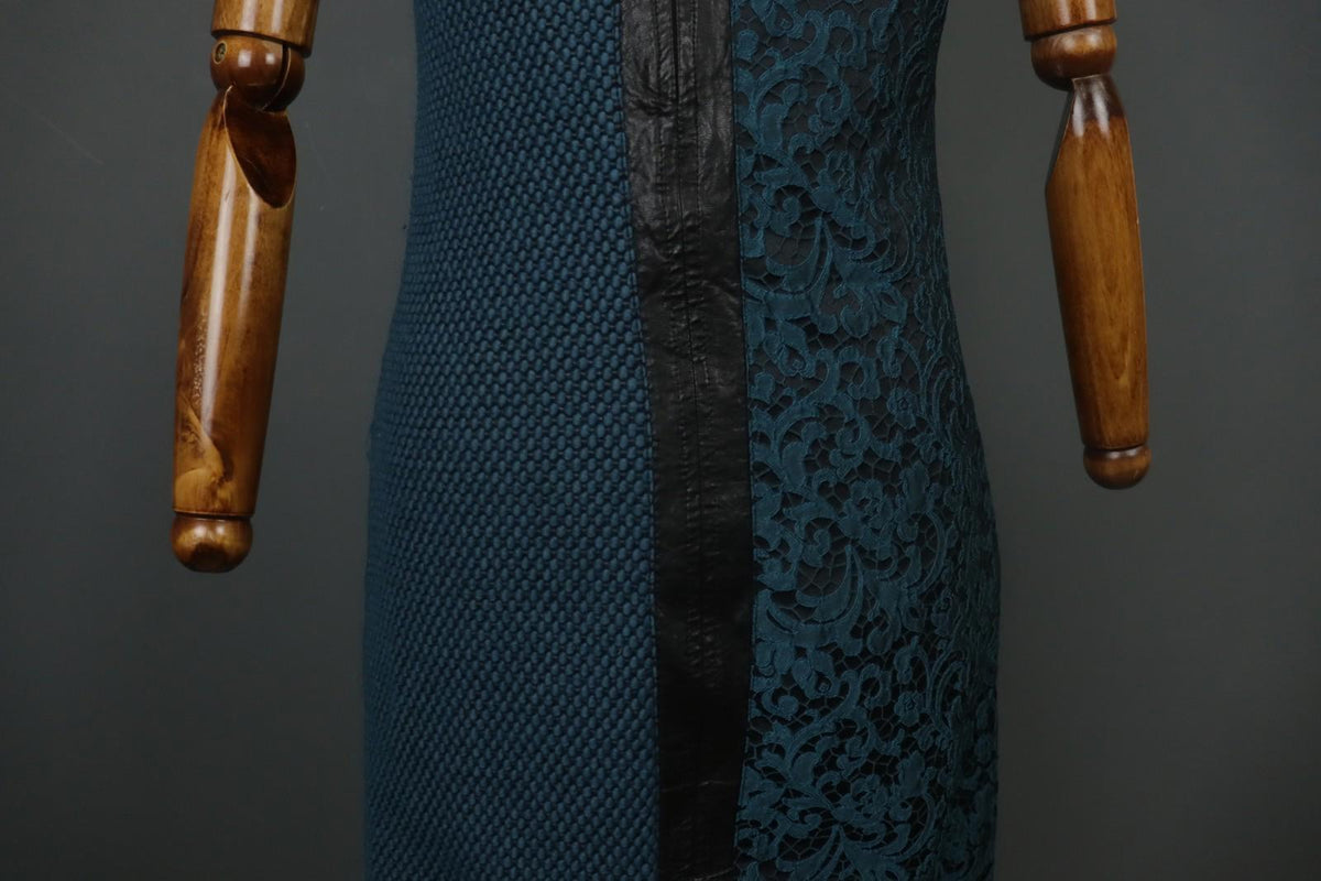 SAVE THE QUEEN Multicolor Sleeveless Round Neck Back Zip Midi Shift Dress Sz XL