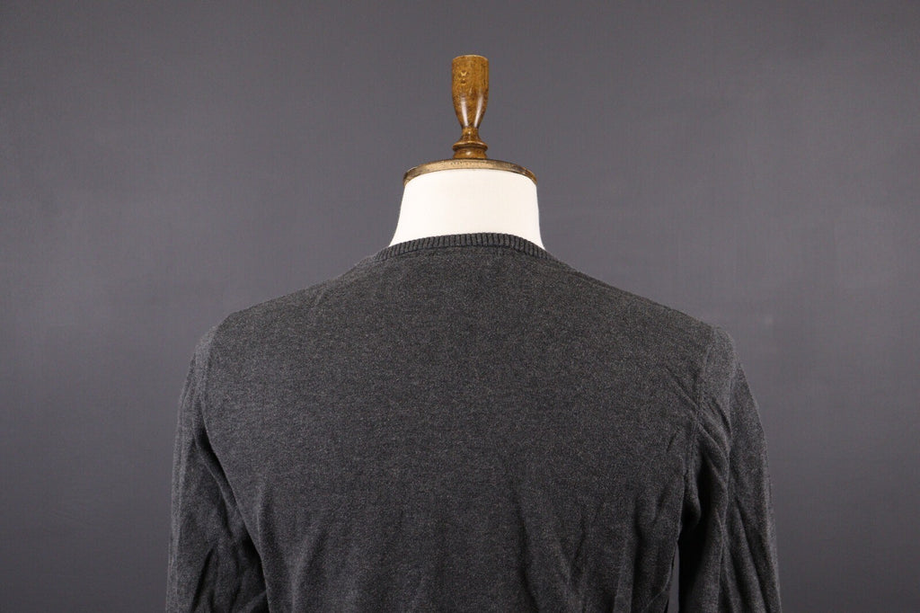 Naketano World Gray Cotton Knit Long Sleeve Sweater – Size L