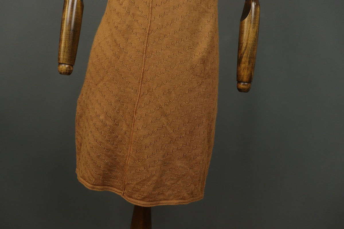 GUDRUN SJODEN Yellow Black Geometric Print Cotton Button-Up Shirt Dress – Size XL
