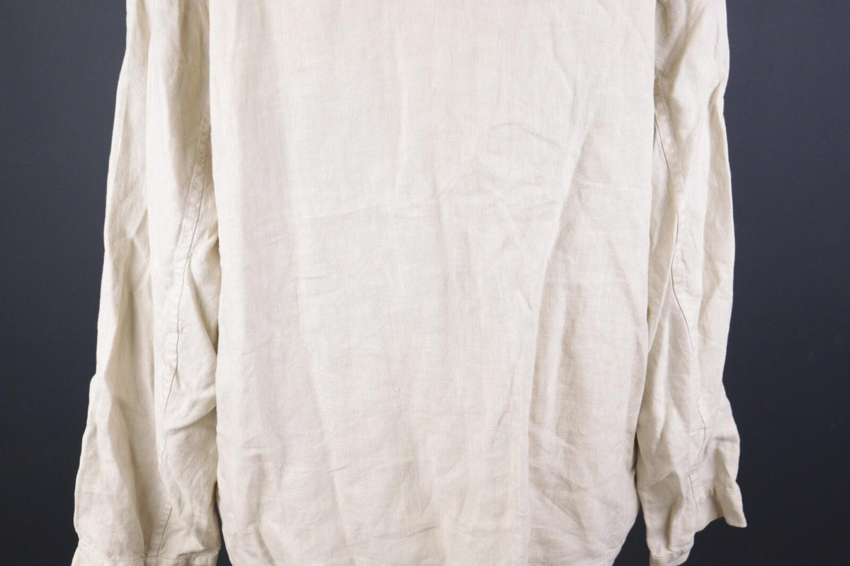 OSKA Ivory Linen Lagenlook Lightweight Blazer Jacket – Size 5