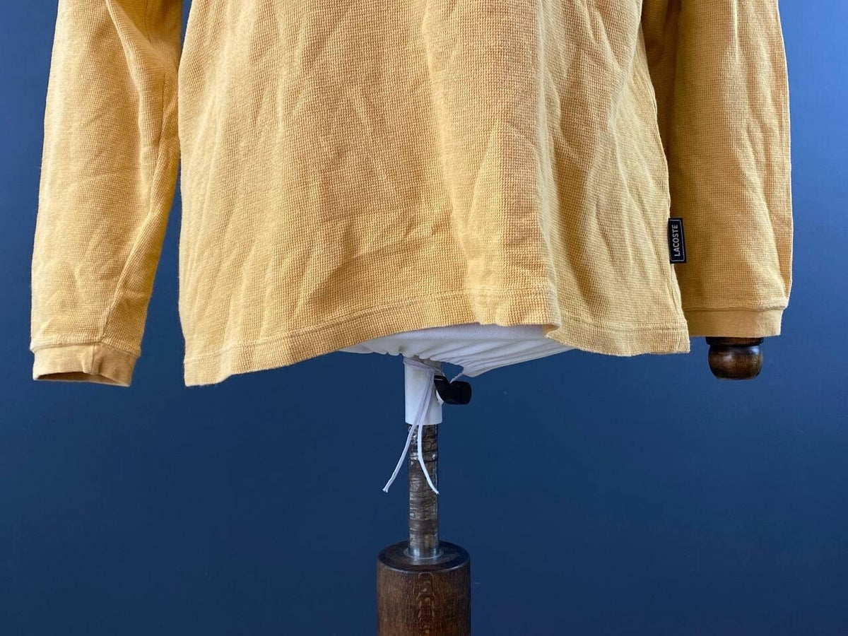 Lacoste Sport Slim Fit Yellow Long Sleeve Polo Shirt – Size 5 / L