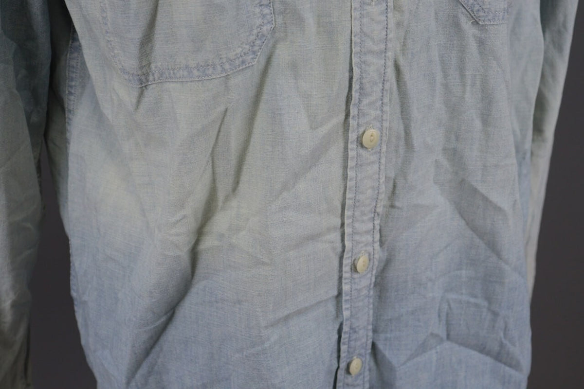 Denim & Supply Ralph Lauren Blue Long Sleeve Denim Over Shirt XL – Men's