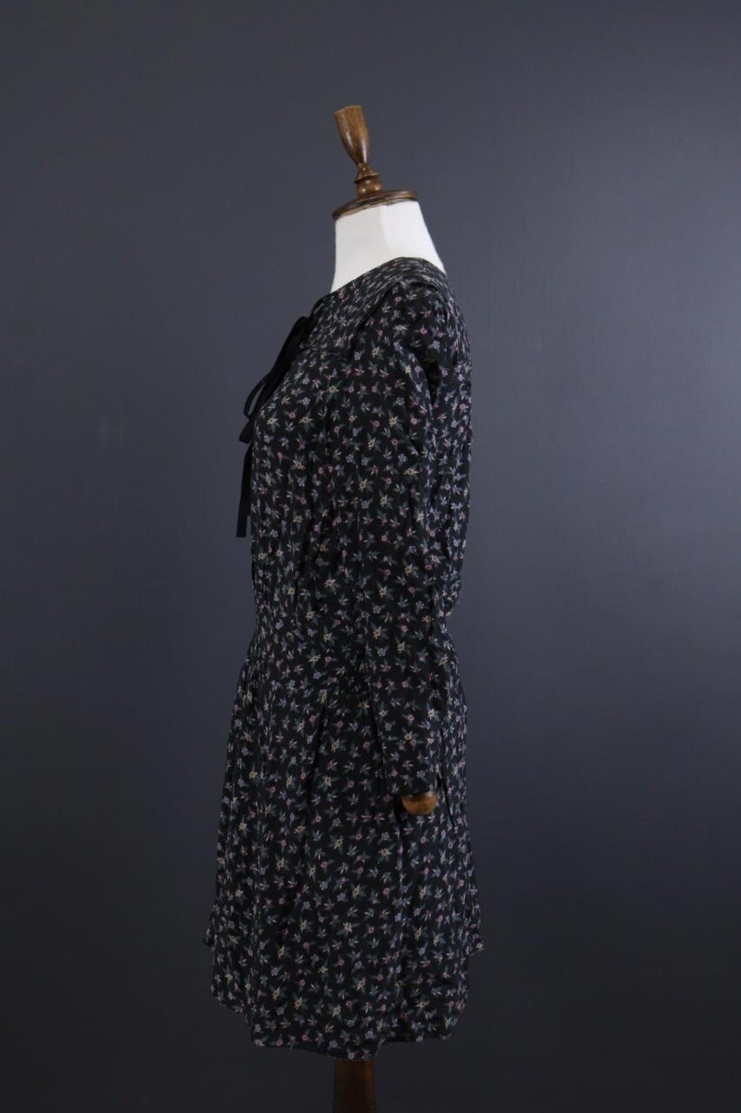 ZADIG & VOLTAIRE Remus Liberty Black Floral Long Sleeve Summer Dress – Size XS