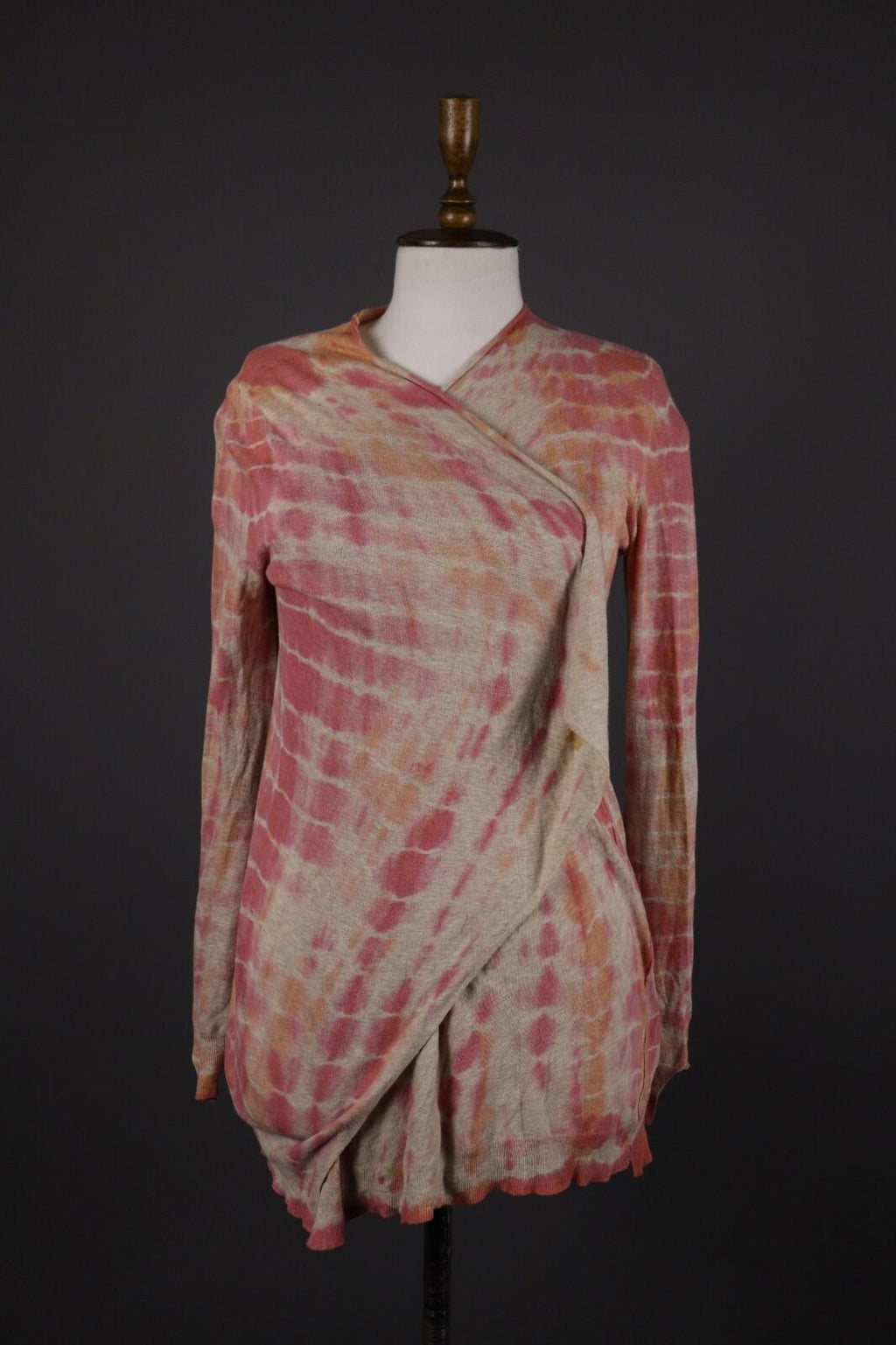 ZADIG & VOLTAIRE Colorful Abstract Knit Wrap Cardigan Sweater – Size S