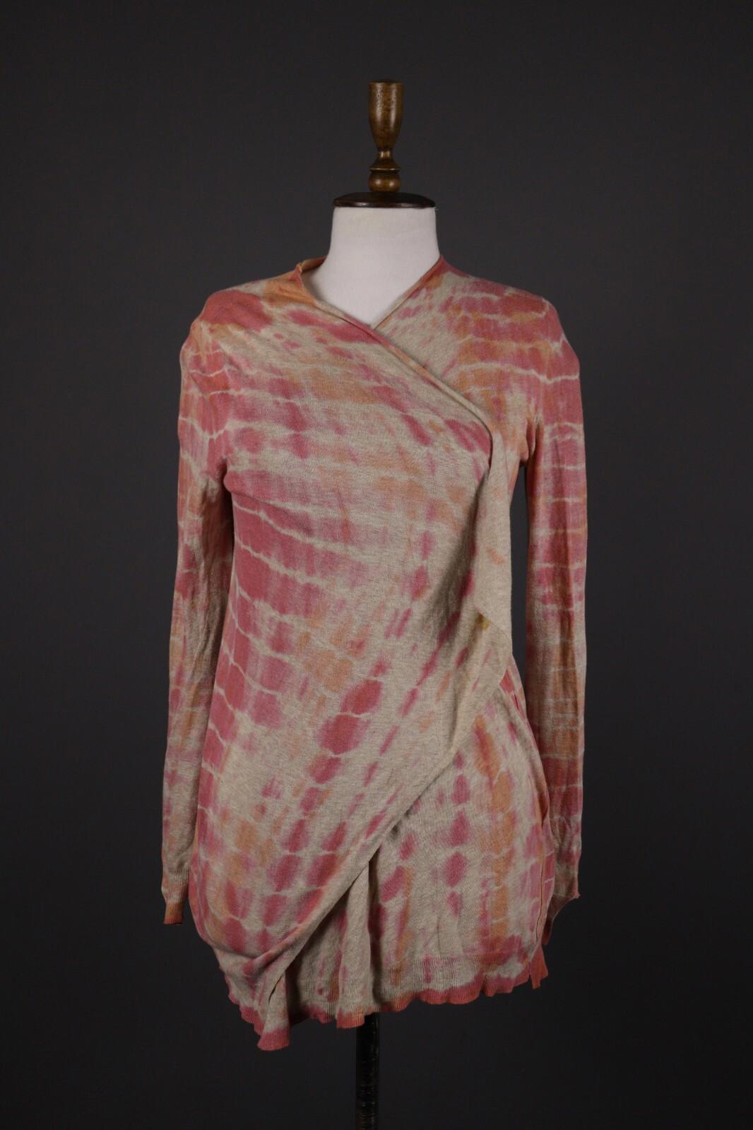 ZADIG & VOLTAIRE Colorful Abstract Knit Wrap Cardigan Sweater – Size S