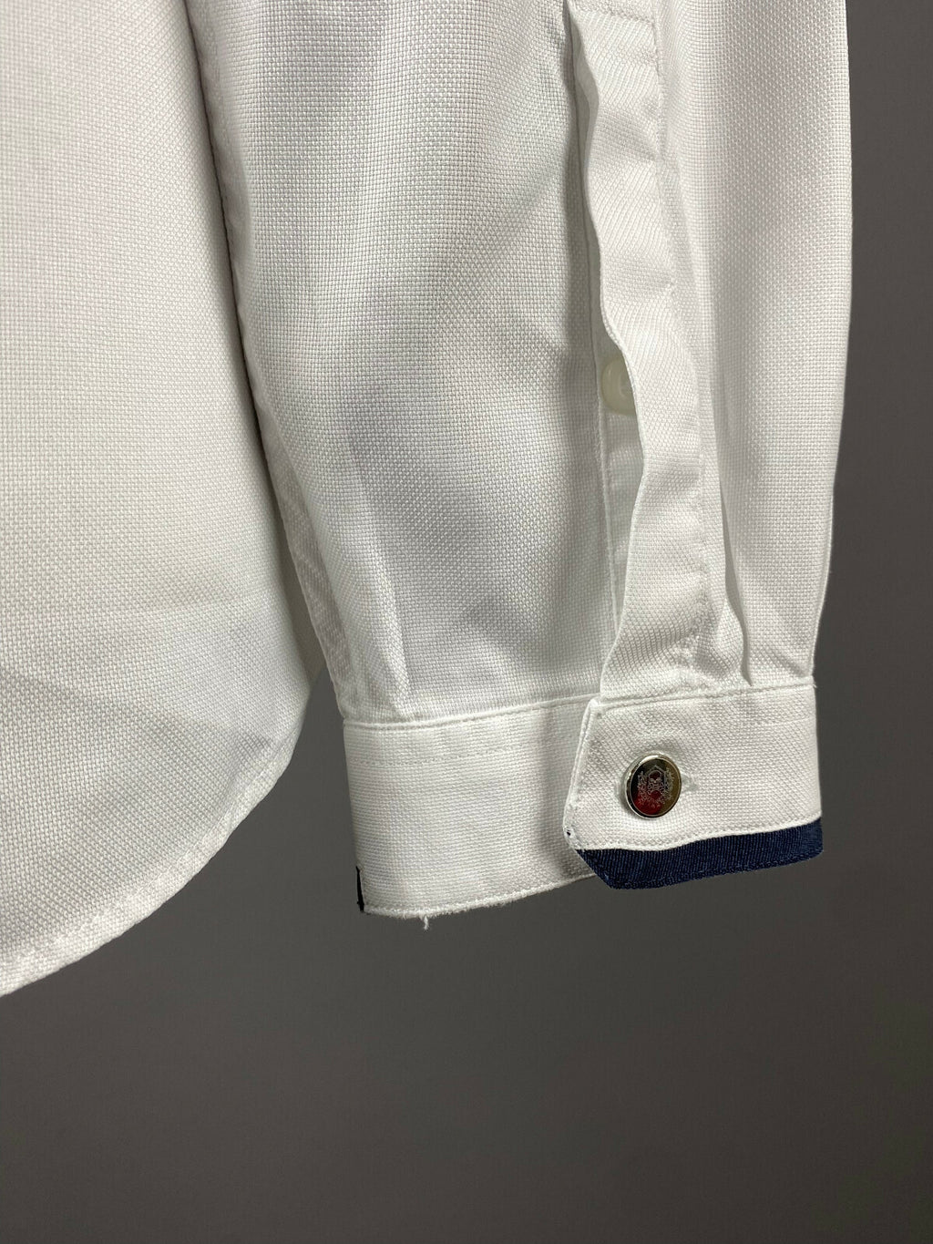 The Kooples White Cotton Fitted Button Down Long Sleeve Shirt – Women's M