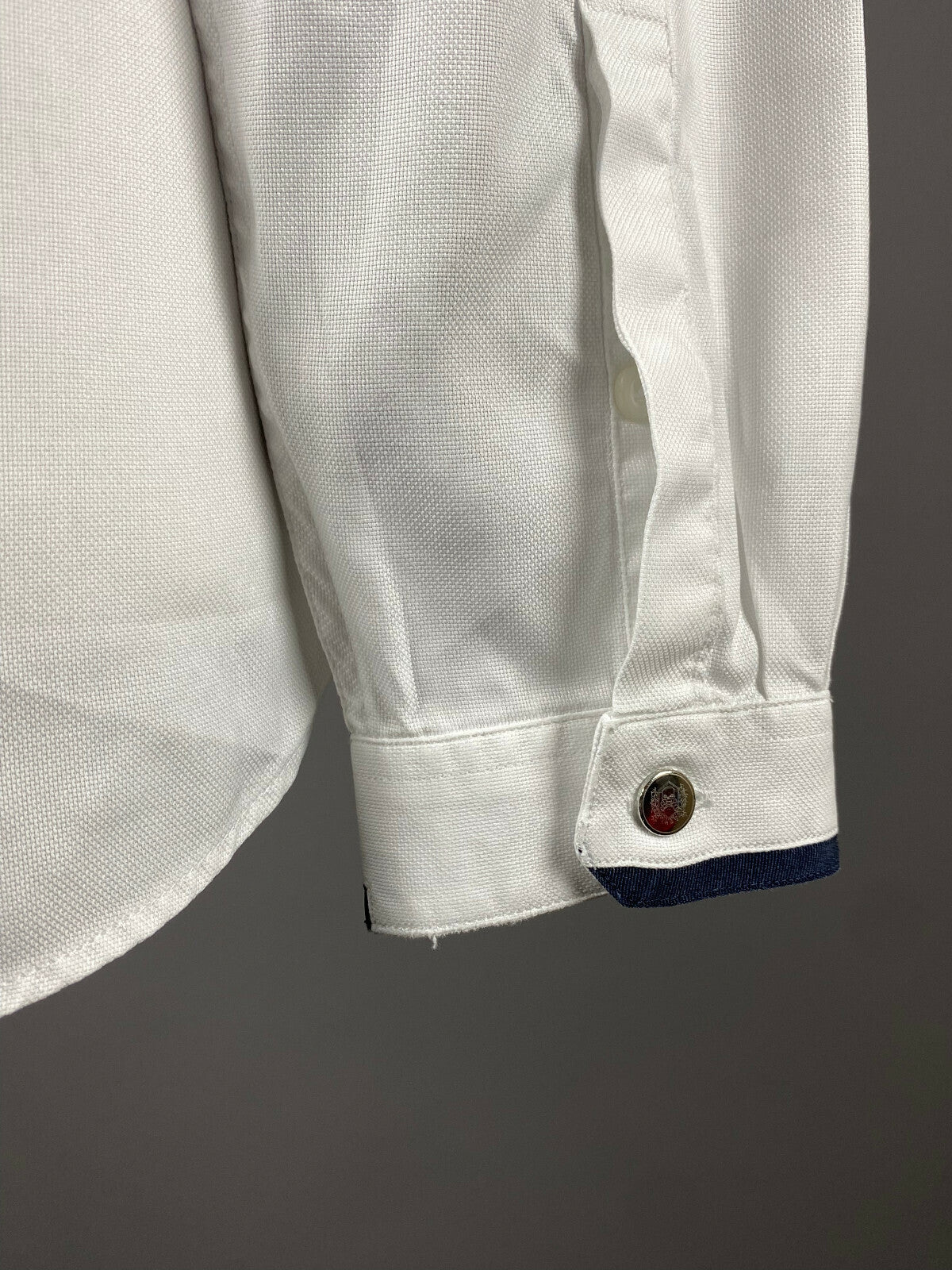 The Kooples White Cotton Fitted Button Down Long Sleeve Shirt – Women's M