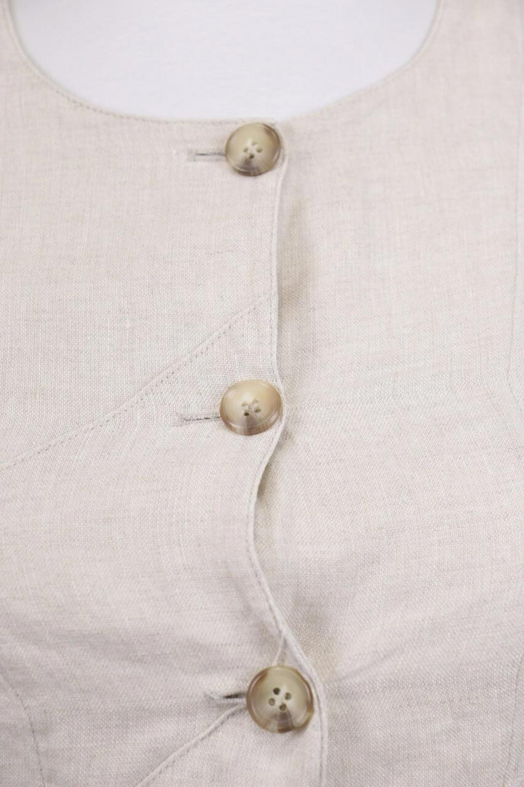 IVAN GRUNDAHL Beige Linen Button Down Lightweight Blazer Jacket – Size 36 S