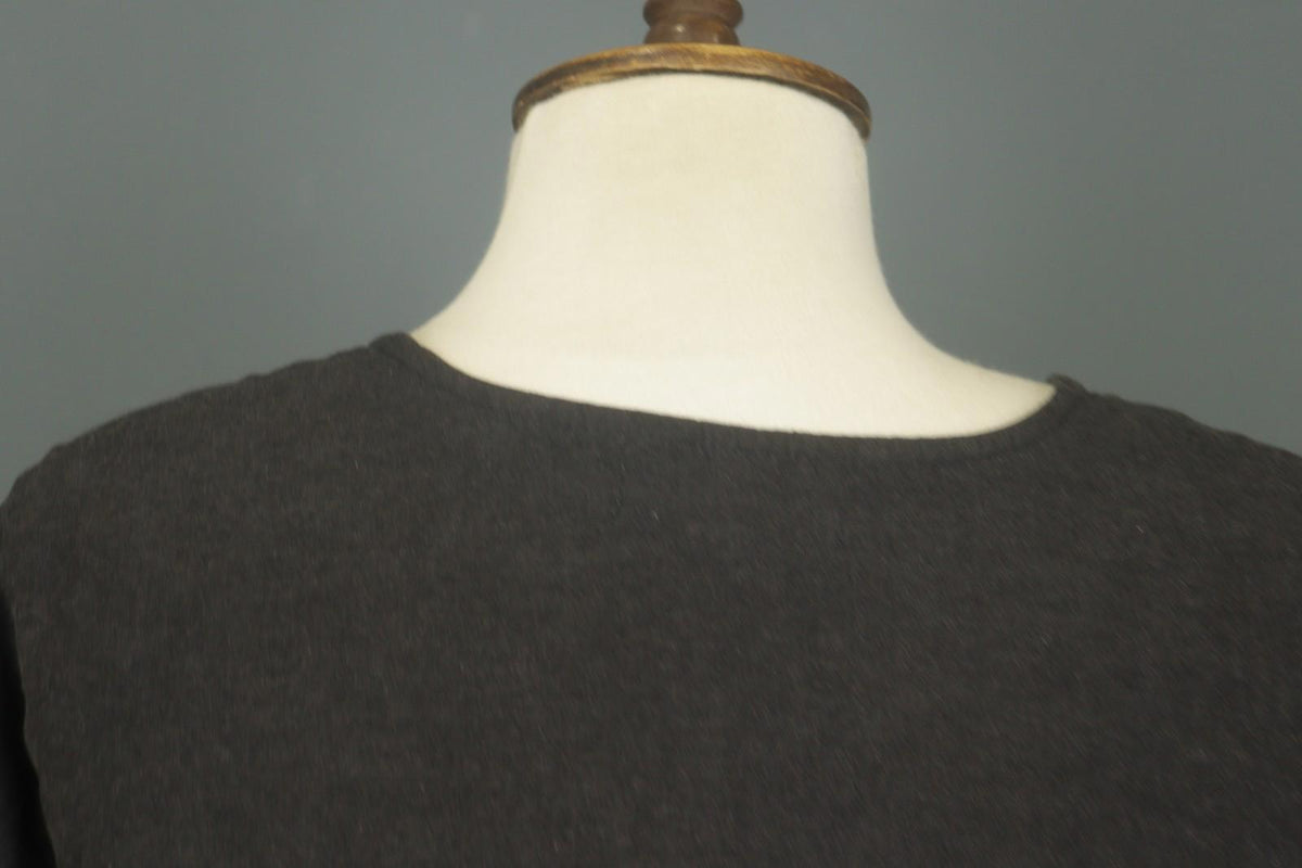GUDRUN SJODEN Black Casual Long Sleeve Round Neck Button Front Shirt Top – Size M