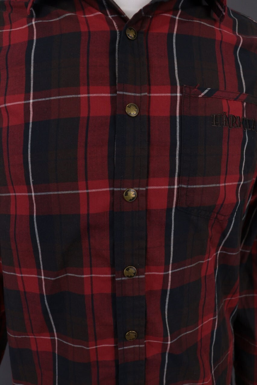 Härkila of Scandinavia Plaid Wool Check Long Sleeve Wool Overshirt Shirt – Size M – Used
