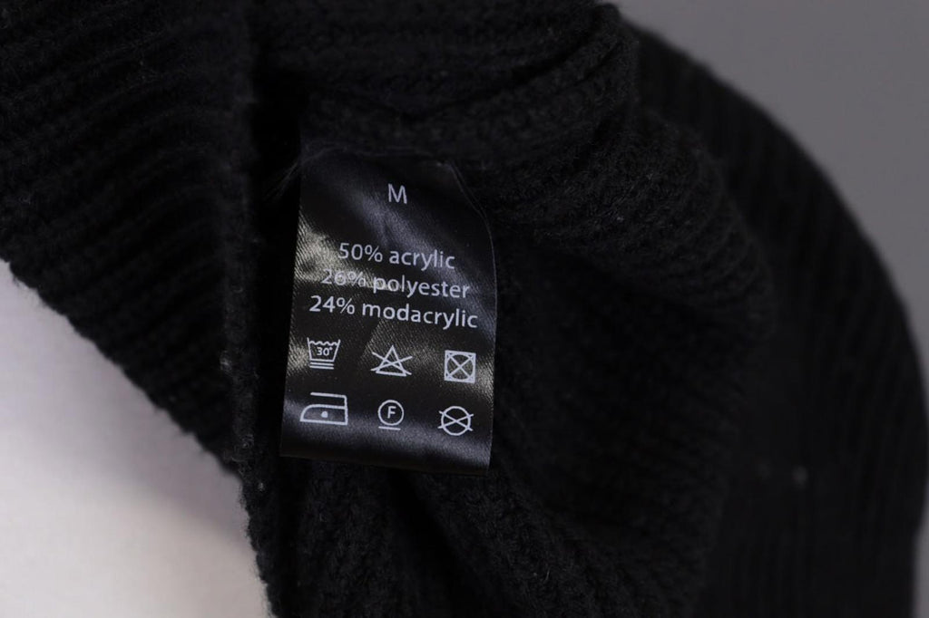 RUNDHOLZ Black Tight Knitted Crew Neck Long Sleeve Pullover Sweater – Size M