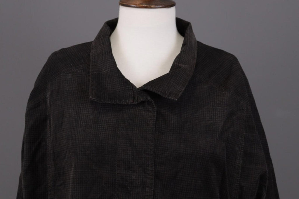OSKA Brown Check Lagenlook Designer Relaxed Blazer Jacket – Size 3