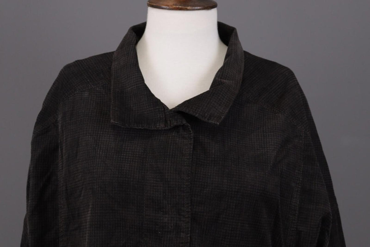 OSKA Brown Check Lagenlook Designer Relaxed Blazer Jacket – Size 3