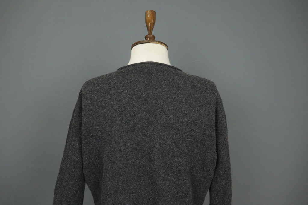 FABIANA FILIPPI Gray Merino Wool Long Sleeve Open Front Cardigan Sweater – Size 44