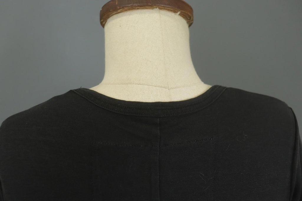 RUNDHOLZ Black Cotton Long Sleeve Round Neck Stretchable Blouse Top – Size L