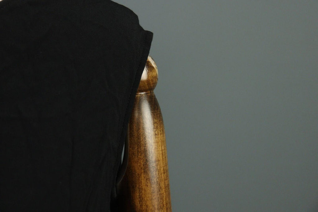 ANNETTE GORTZ Black Viscose Knee Length Sheath Dress – Size 40
