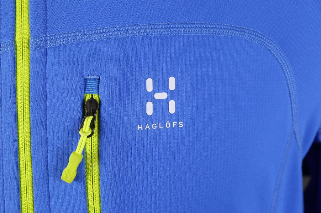 HAGLOFS Stem Full Zip Blue Fleece Hiking Sweater – Size M