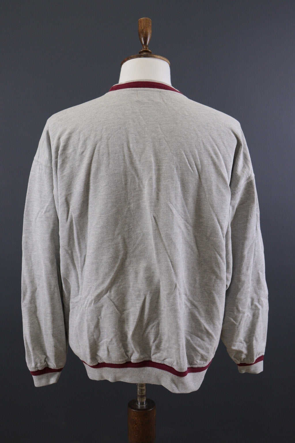 Vintage Carlo Colucci Embroidered Logo Gray Sweatshirt – Size L US 42-44 EU 52-54