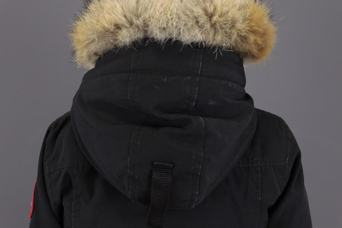 Canada Goose Black Multipockets Fur Down Cargo Hooded Jacket – Size S