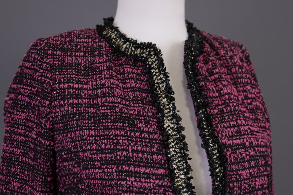 The Kooples Purple Embroidered Open Front Cardigan Jacket – Size 32