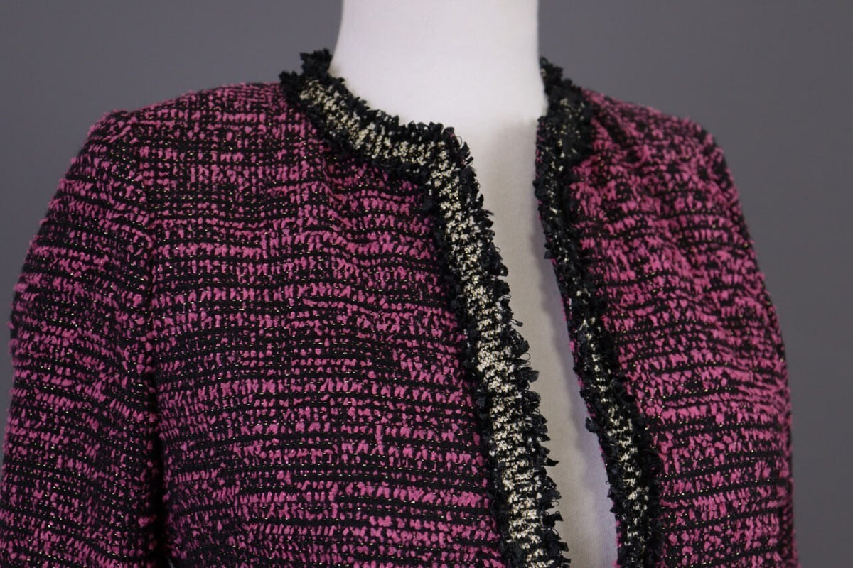 The Kooples Purple Embroidered Open Front Cardigan Jacket – Size 32
