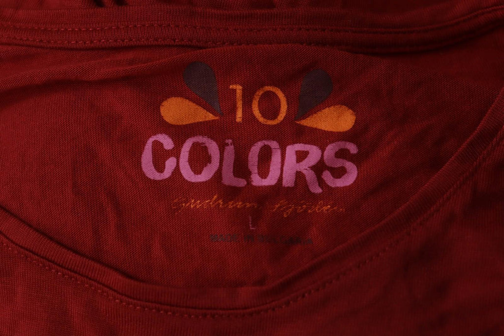 GUDRUN SJODEN Red 100% Modal Long Sleeve Crew Neck Pullover Blouse Top – Size L