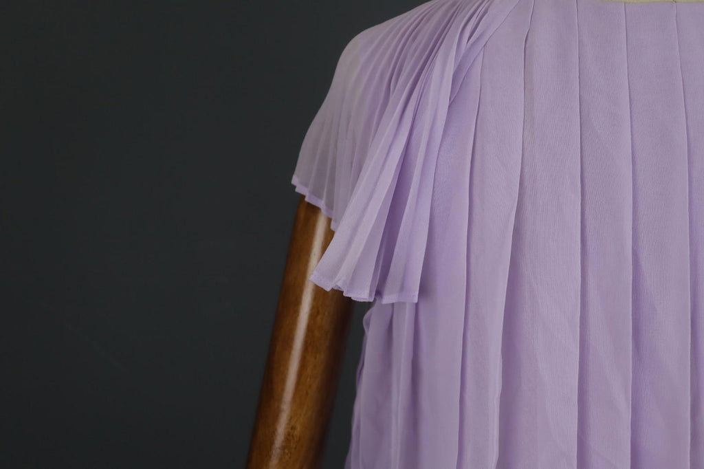 CLAUDIE PIERLOT Pink V-Neck Short Sleeve Pullover Pleated Blouse Top – Size S / M