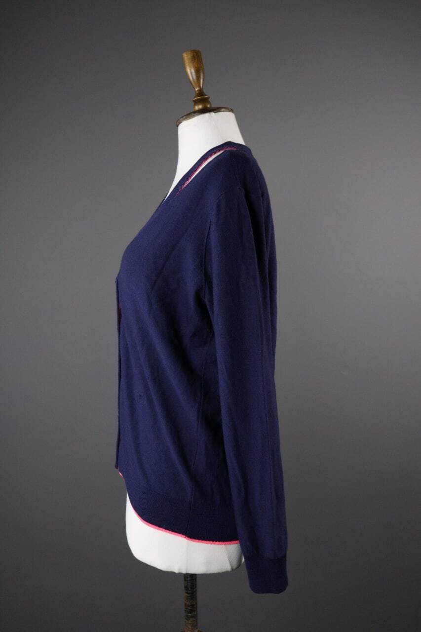 Sonia by Sonia Rykel Wool Designer Casual Cardigan Sweater – Women's L