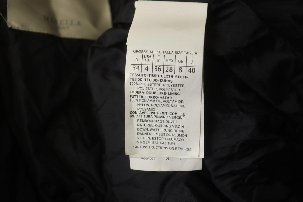 MARELLA Sport Warm Me Up Black Hooded Long Sleeve Full Zip Puffer Jacket – Size 36