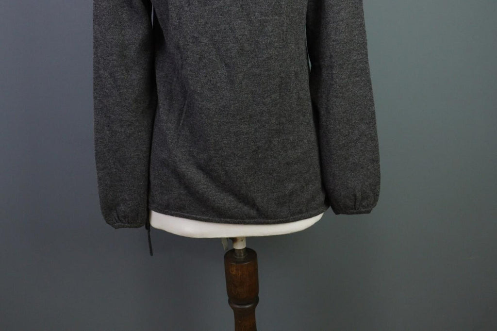 GUDRUN SJODEN Pullover Sweater Gray Wool Knit Lagenlook – Size M