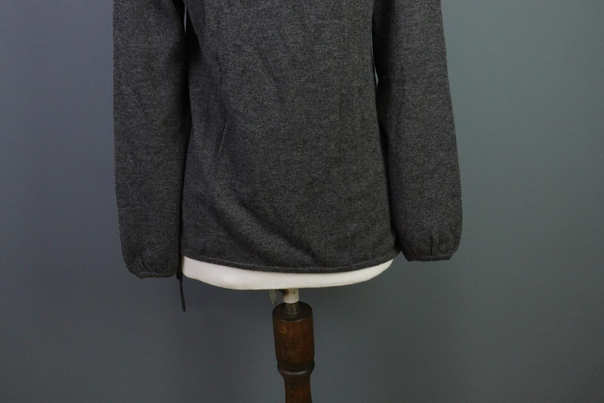 GUDRUN SJODEN Pullover Sweater Gray Wool Knit Lagenlook – Size M