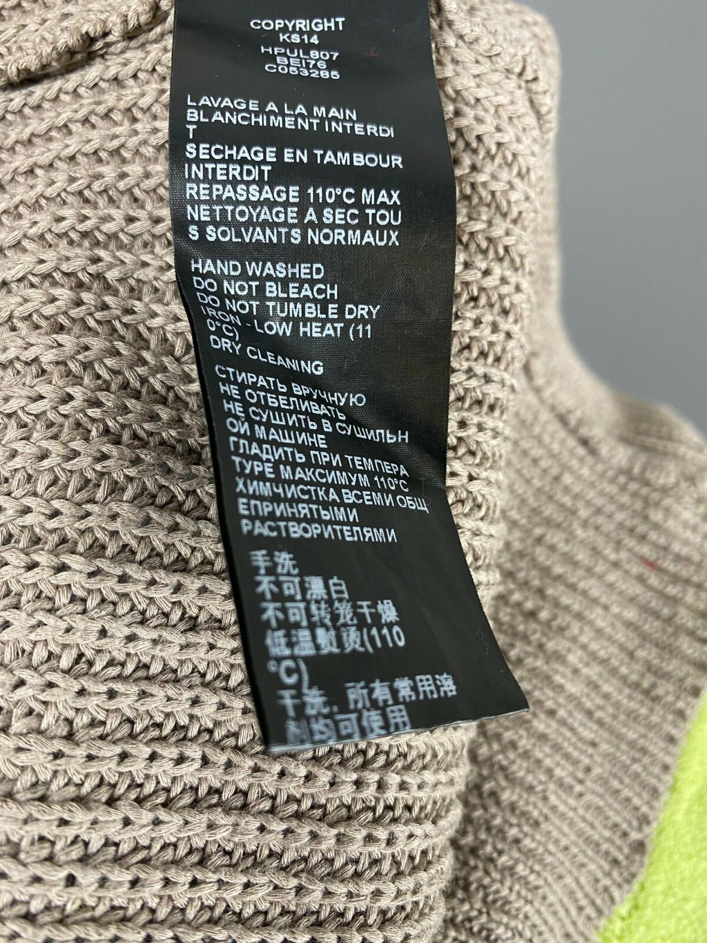 THE KOOPLES Brown Cotton Long Sleeve Ribbed Knit Sweater – Size M