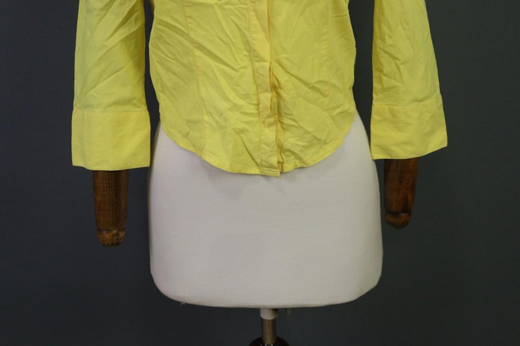 Versace Jeans Couture Button Down Yellow Shirt Vintage – Size Small