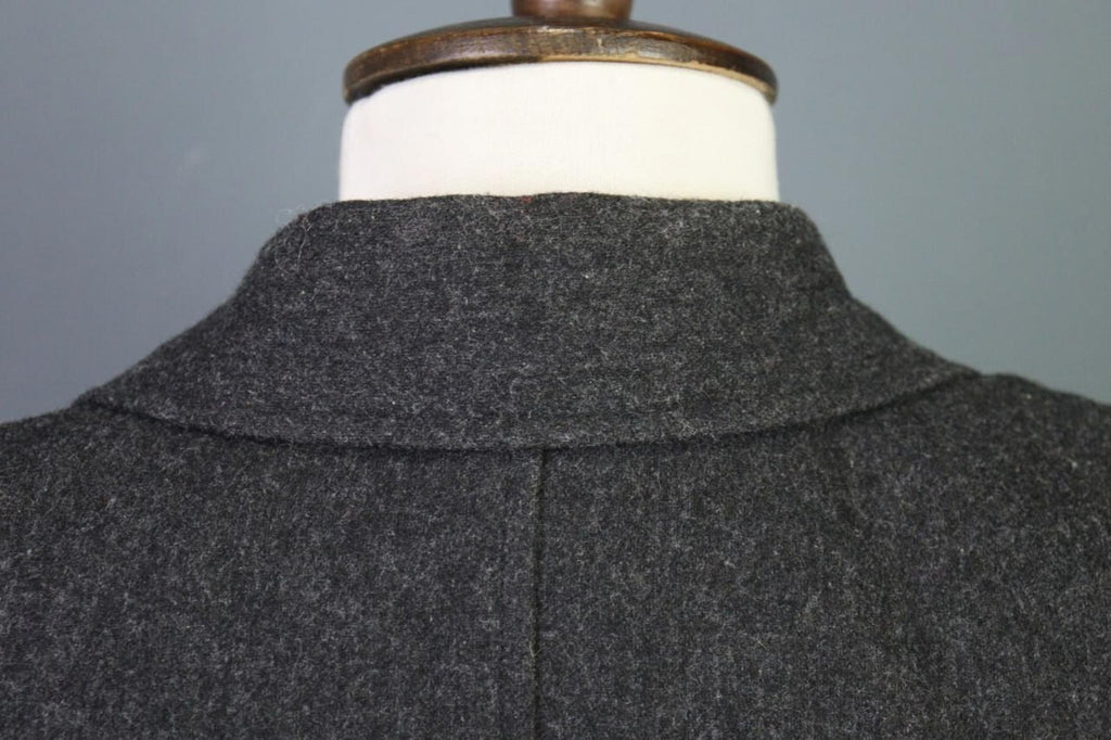 KENZO JUNGLE Gray One Button Knit Cropped Blazer Jacket