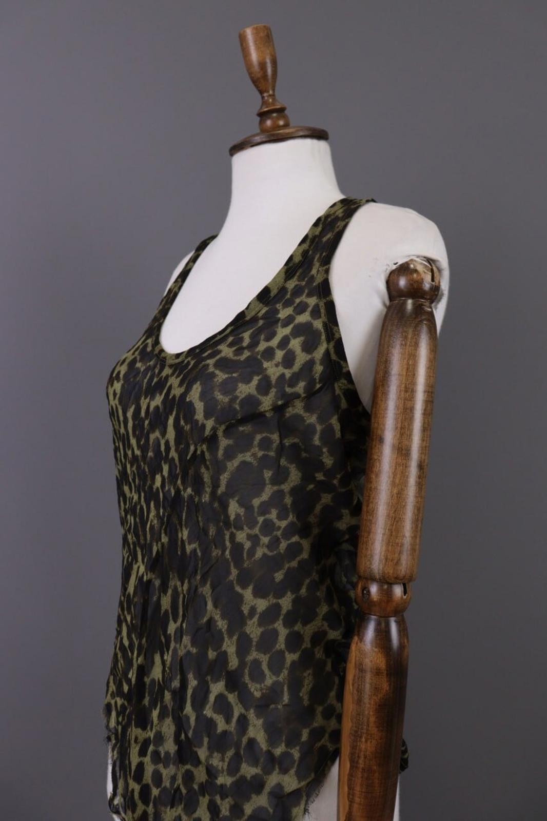 ISABEL MARANT ETOILE Multicolor Animal Printed Mesh Top Shirt Blouse – Size 36 S