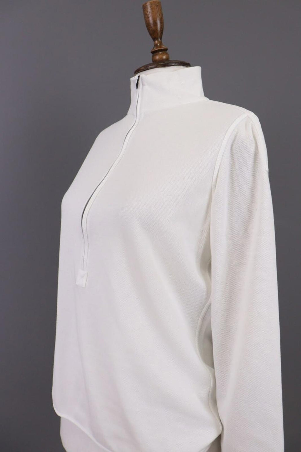 FRAUENSCHUH POLARTEC White 1/2 Zip Lightweight Fleece Top – Size XL