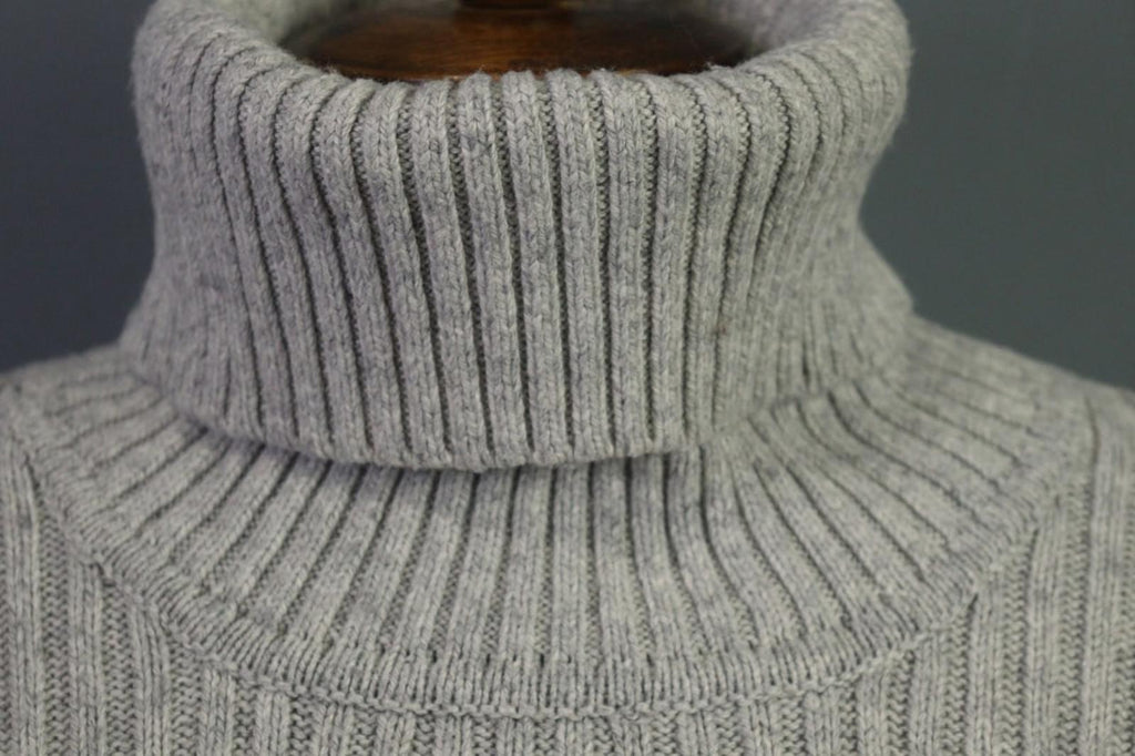 LINDEX Jean Paul Gaultier Gray Turtle Neck Ribbed Sleeve Pullover Sweater – Size L