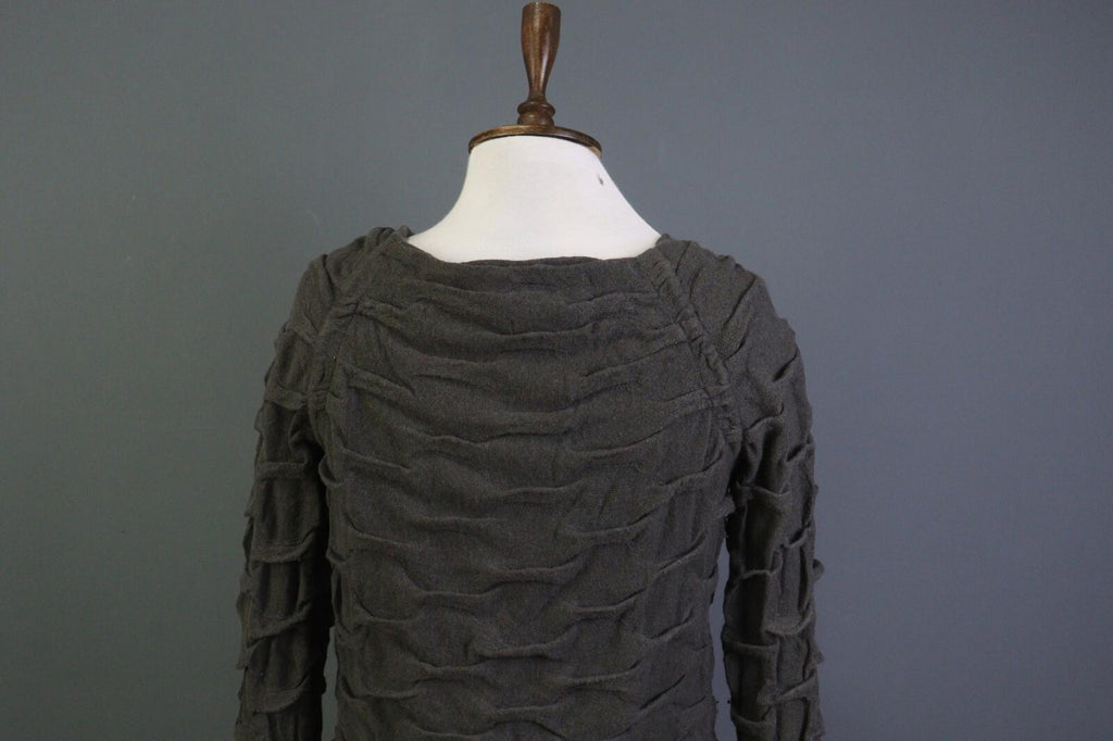 Absolut by ZEBRA Angora Wool Crew Neck Textured Knit Pullover Sweater – Size 2